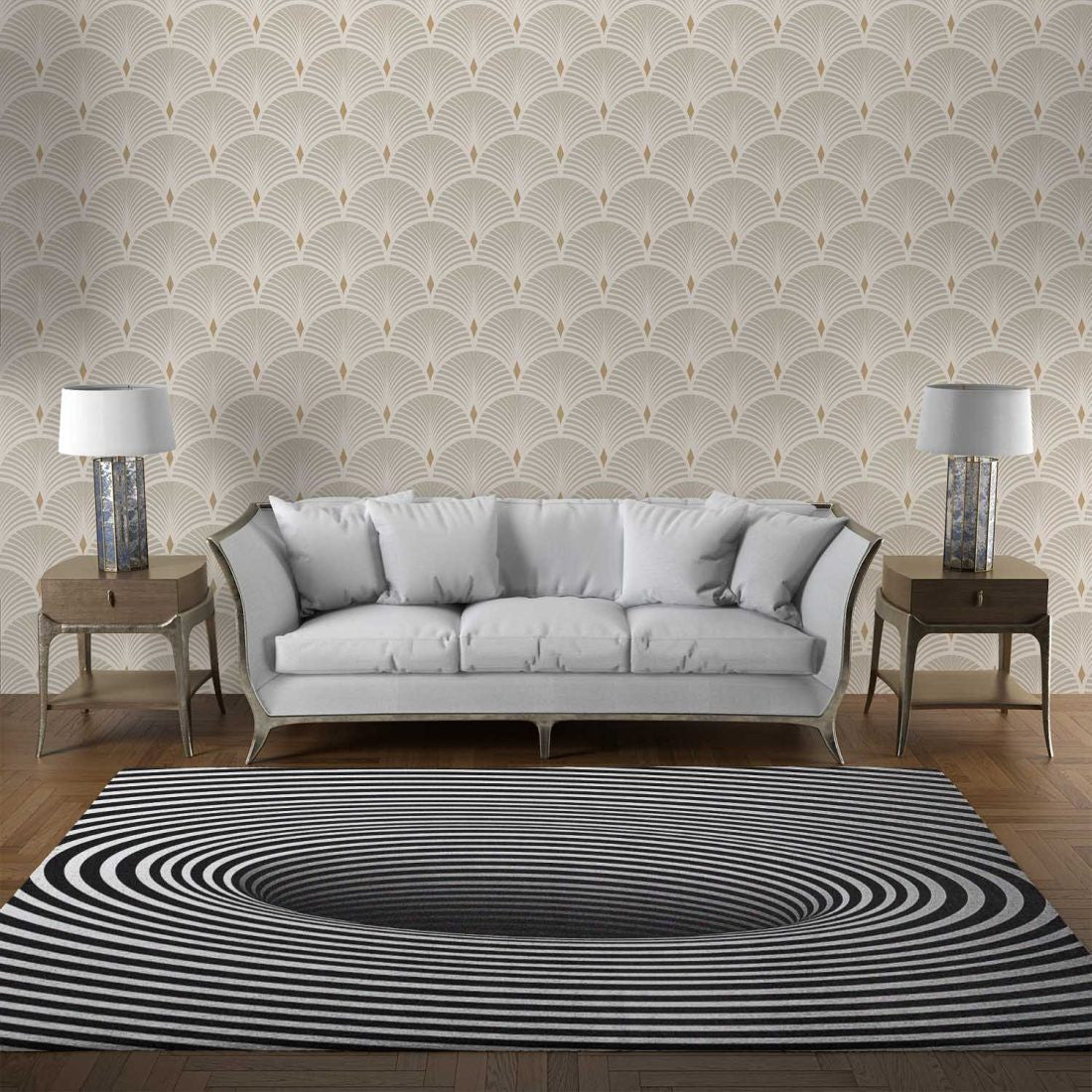 Alfombra 3D Black Hole Vortex Illusion 1