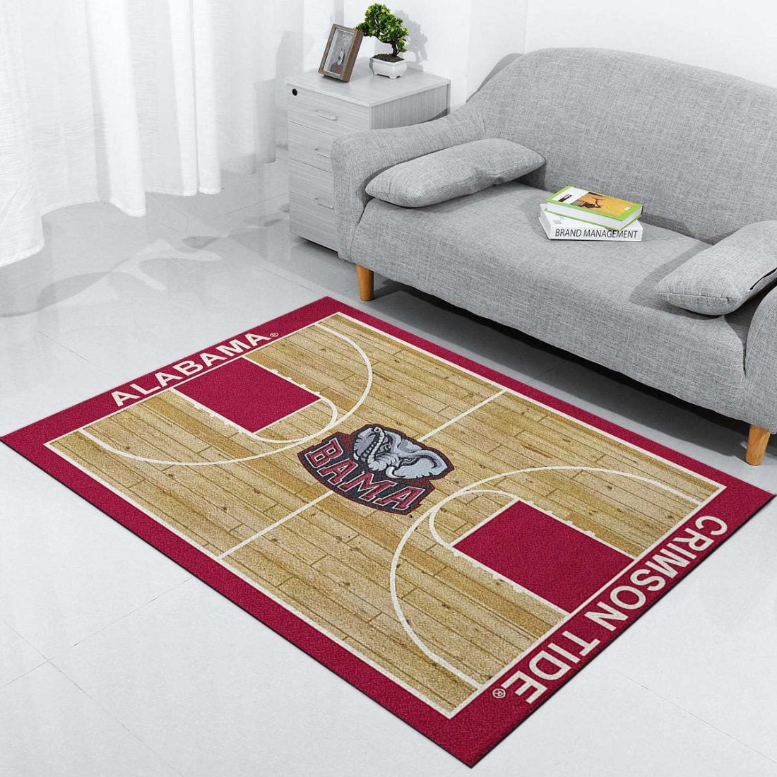 Alfombra Alabama Crimson Tide Basketball Court